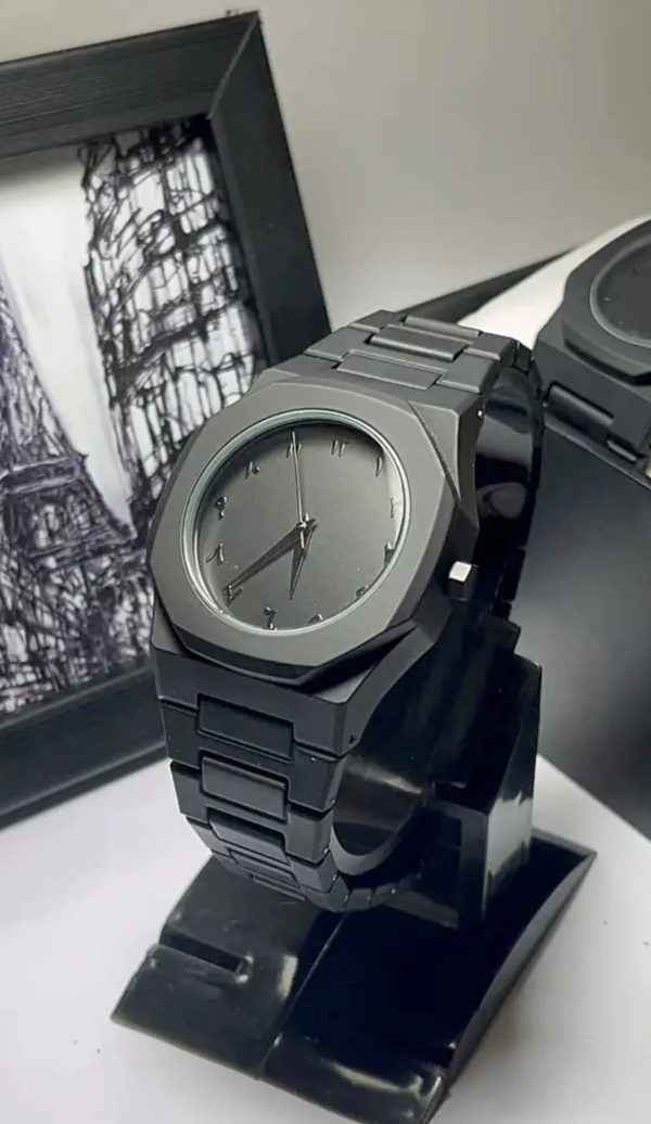 Full Black Aura Quartz Watch - Lightweight Premium Quality Design