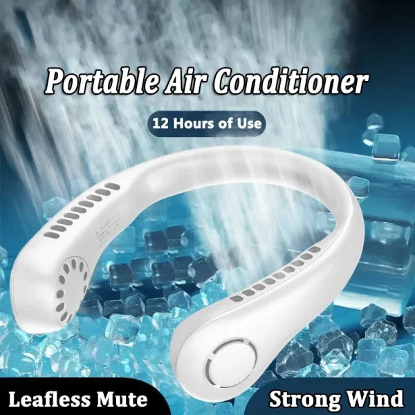 Neck Fan Air Cooler – Wearable Personal Cooling and Purification Device